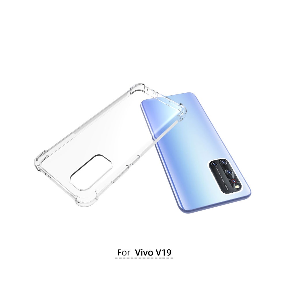 เคส Vivo V19 แบบ TPU ใสเสริมขอบและมุมกันกระแทก