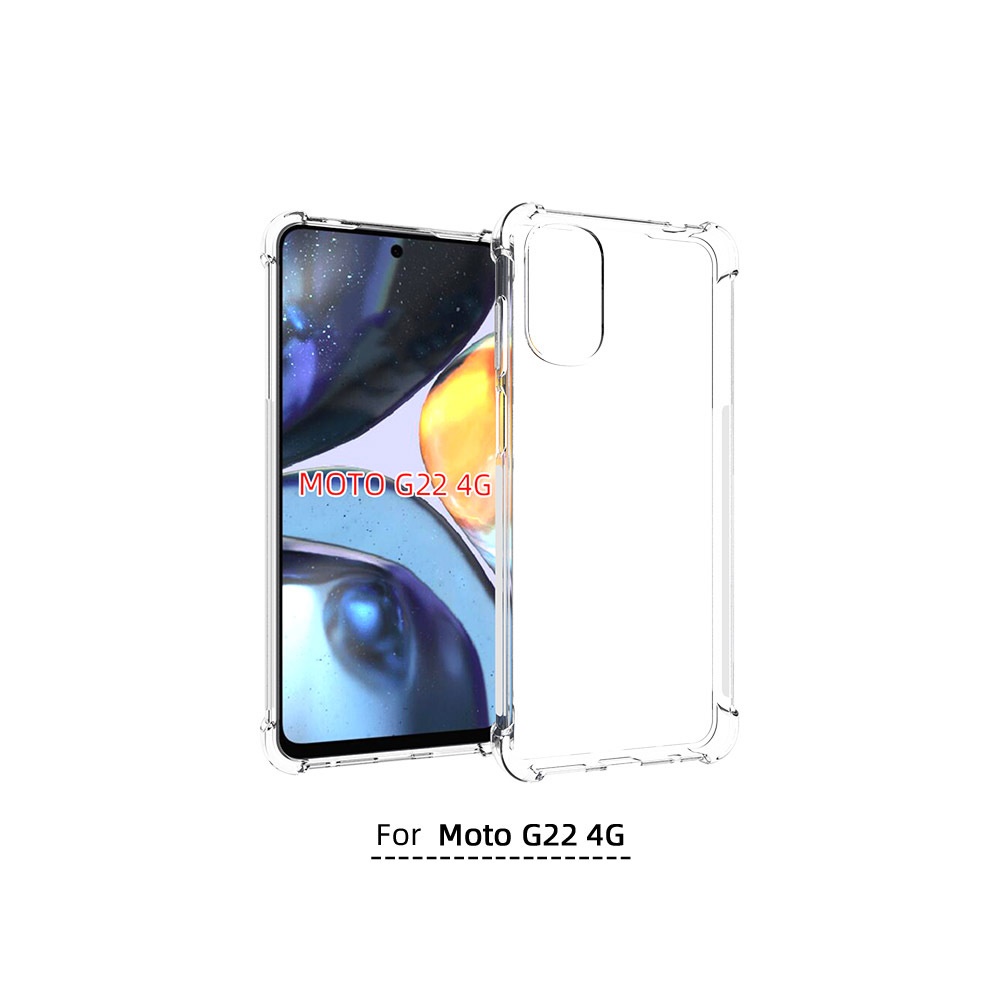 เคส Motorola Moto G22 แบบ TPU ใสเสริมขอบและมุมกันกระแทก