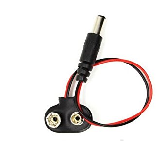 9V Battery to DC Male Jack 5.5x2.1mm for Arduino