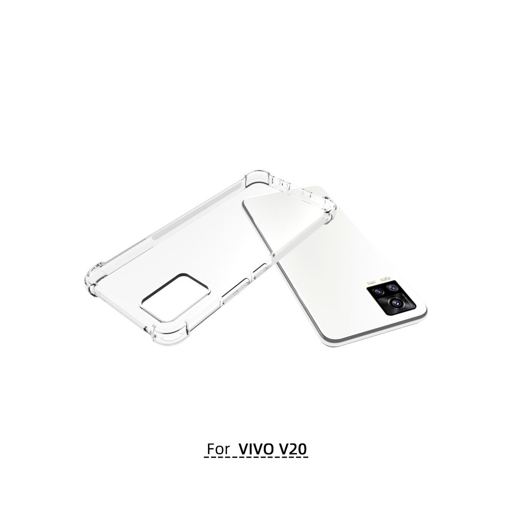 เคส Vivo V20 ใสเสริมขอบและมุมกันกระแทก