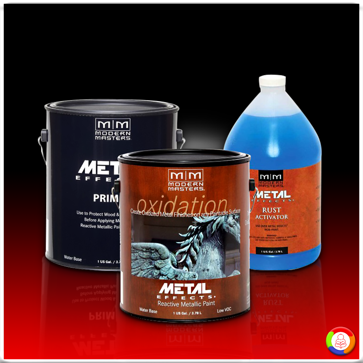 Modern Masters Metal Effects® Rust Finish ชุดสีสนิมเหล็ก