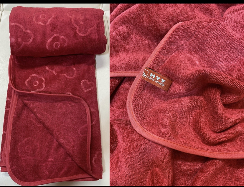 ผ้าเช็ดตัวนาโนผืนใหญ่ จัมโบ้ เป็นผ้าห่มได้ ซับน้ำดีเยี่ยม