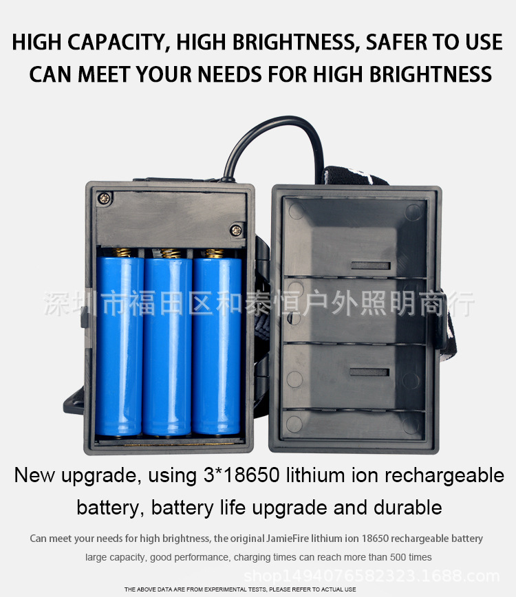 ไฟฉายคาดศีรษะแรงสูง แบบ 1 หลอดปรับขยายได้ LED P99 9 Core , JamieFire T138 แสงขาว ชุดแบตเตอรี่คุณภาพสูง พร้อมกล่องใส่และหูหิ้ว