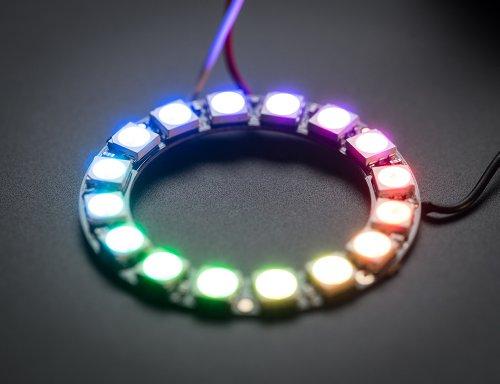 NeoPixels RGB แถบไฟ LED แบบวง สำหรับ Arduino