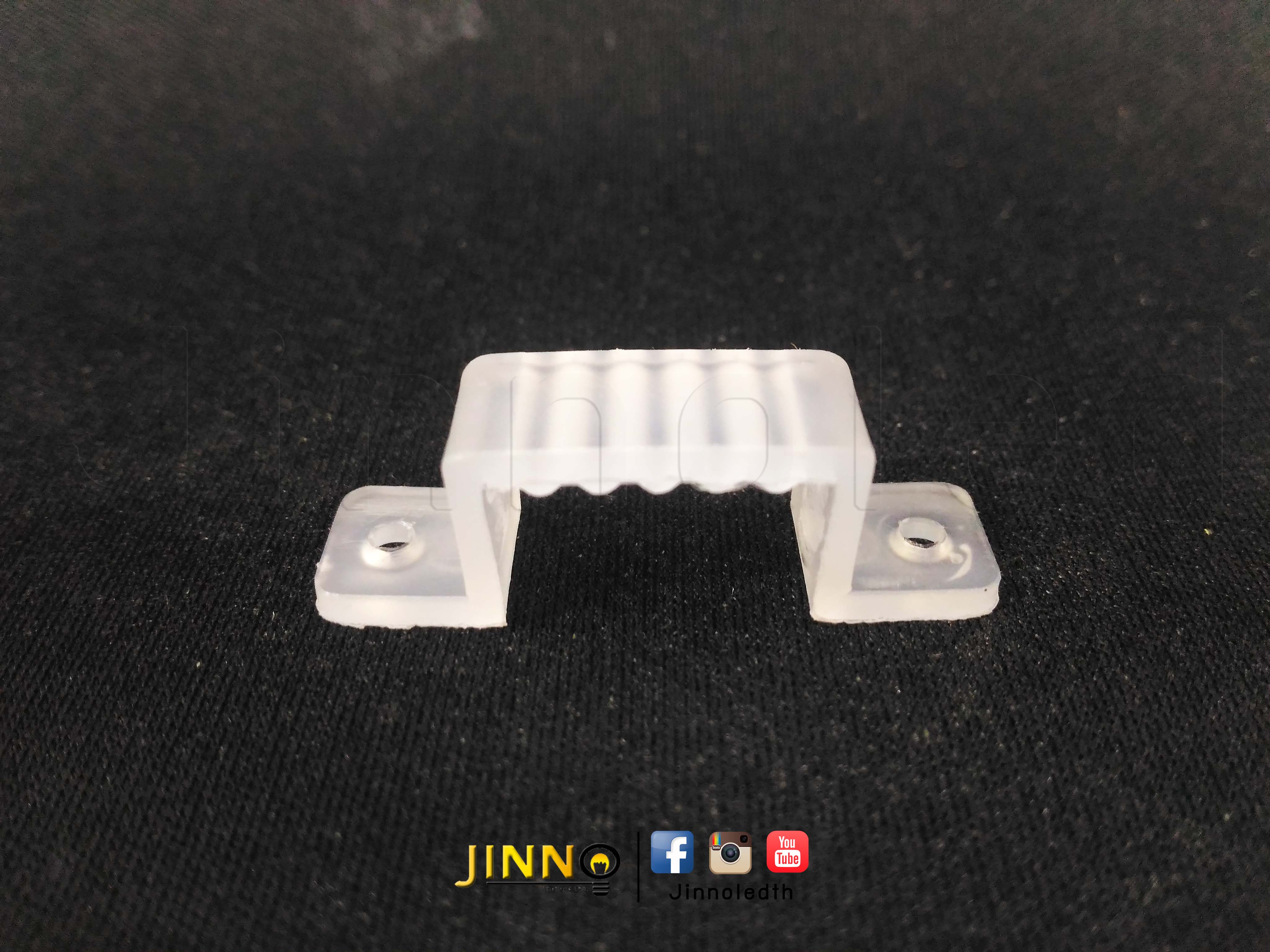 Clip lock คลิปยางล็อคติดตั้งไฟสายยาง แบบหนา โค้งงอไม่ได้ Non-Flexible สำหรับ 5630 Milky wire