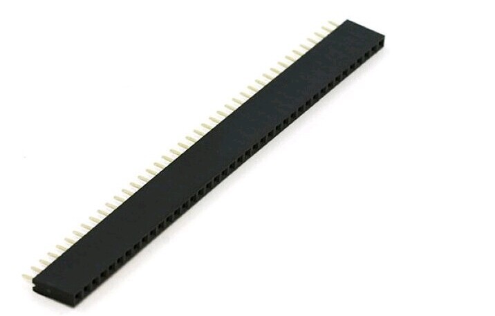 1x40 Pin 2.54mm Pin Square Female Pin Header Connector