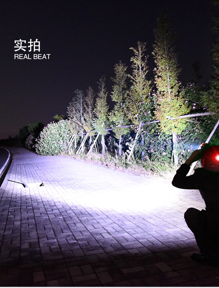 ไฟฉายคาดหัวแรงสูง หลอด LED และ หลอด COB แบบ 5 หลอด