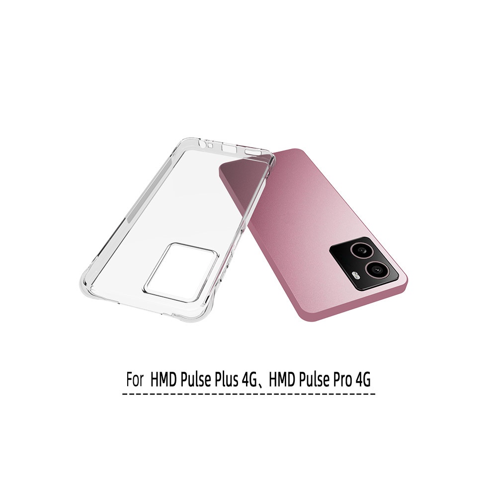 เคส HMD Pulse Pro / Pulse Plus แบบ TPU ใสเสริมขอบและมุมกันกระแทก
