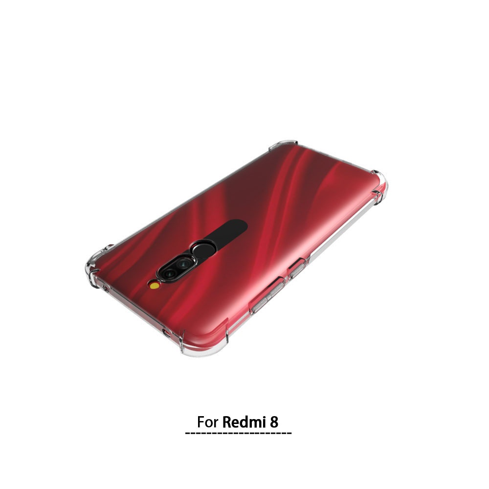 เคส Xiaomi Redmi 8 ใสเสริมขอบและมุมกันกระแทก