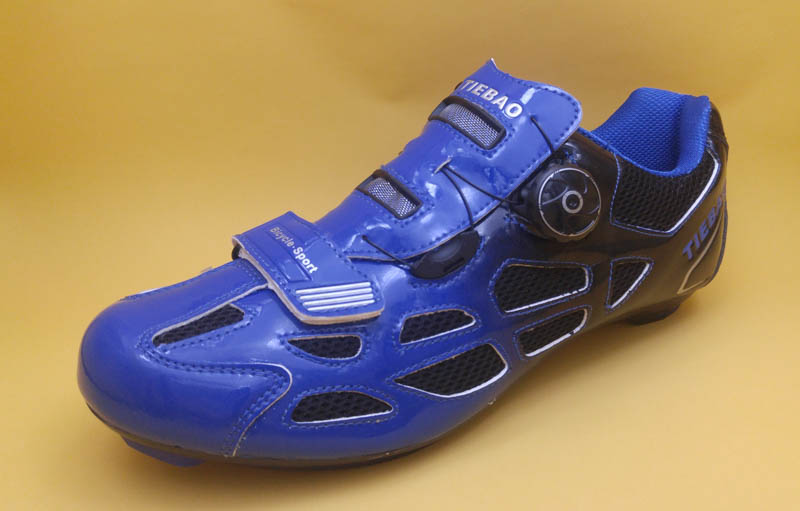 รองเท้าจักรยาน Tiebao แบบเอ็นรัด สีน้ำเงิน