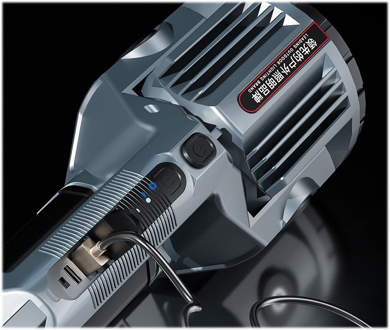 ไฟฉายจับถือหรือสะพาย ปรับมุมส่องได้ พร้อม COB LED Warsun X5