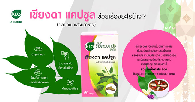 เชียงดาแคปซูล ขาวละออ 60 แคปซูล