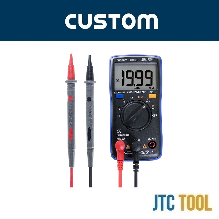 ดิจิตอลมัลติมิเตอร์ - Digital Multimeter No.CDM-35 [Brand: Custom]