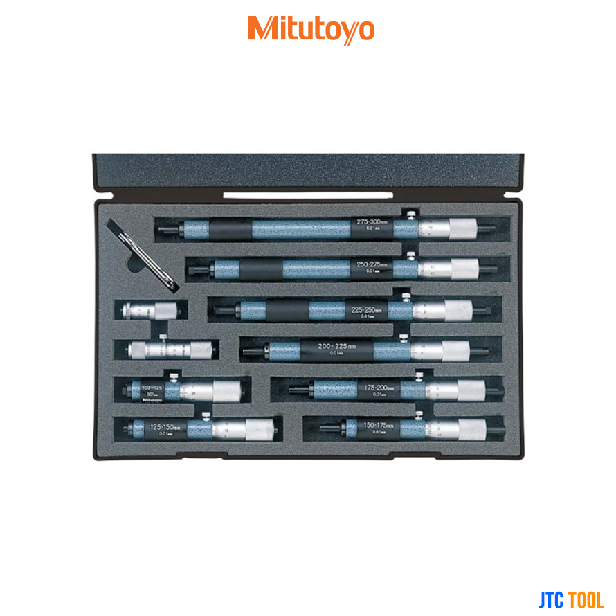 ไมโครมิเตอร์วัดในแบบชุด - Tubular Inside Micrometers Single Rod Type Set [Series 133] [Brand: Mitutoyo]
