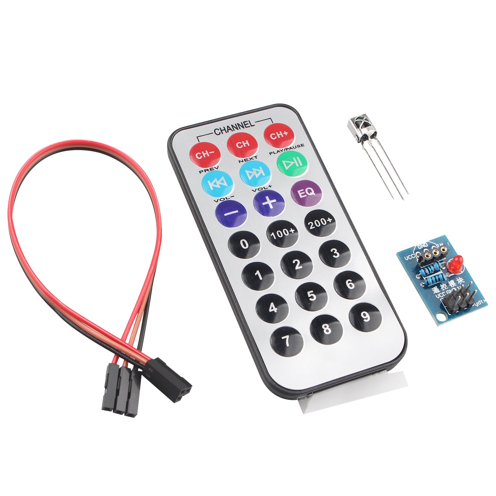 Infrared Remote Control Kit for Arduino ชุดรีโมดควบคุมอินฟาเรด (ขาว)
