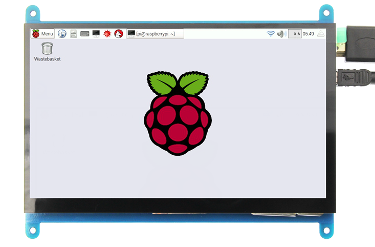 จอ LCD สำหรับ Raspberry Pi รองรับการสัมผัส 7 นิ้ว HDMI LCD 1024x600 with Capacitive Touch