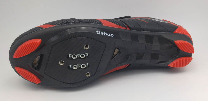 รองเท้าจักรยาน Tiebao สีดำ-แดง