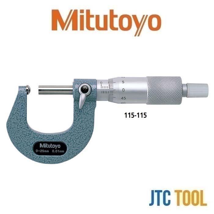 ไมโครมิเตอร์ปลายมนและปลายตัด - Tube Micrometer [Series 115] [Brand: Mitutoyo]
