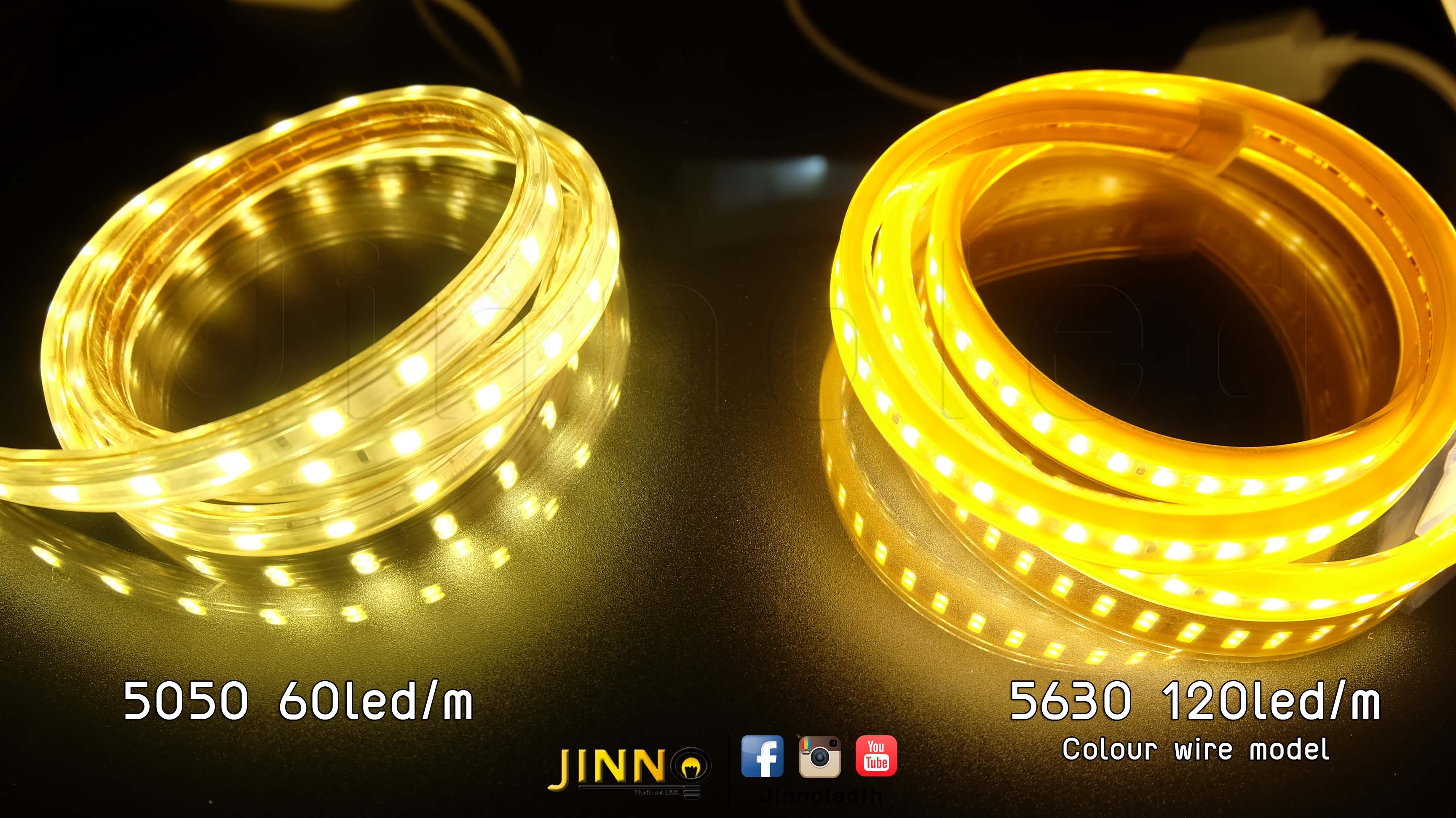 ไฟสายยาง 220v รุ่น 5630 120led รุ่น Colour wire