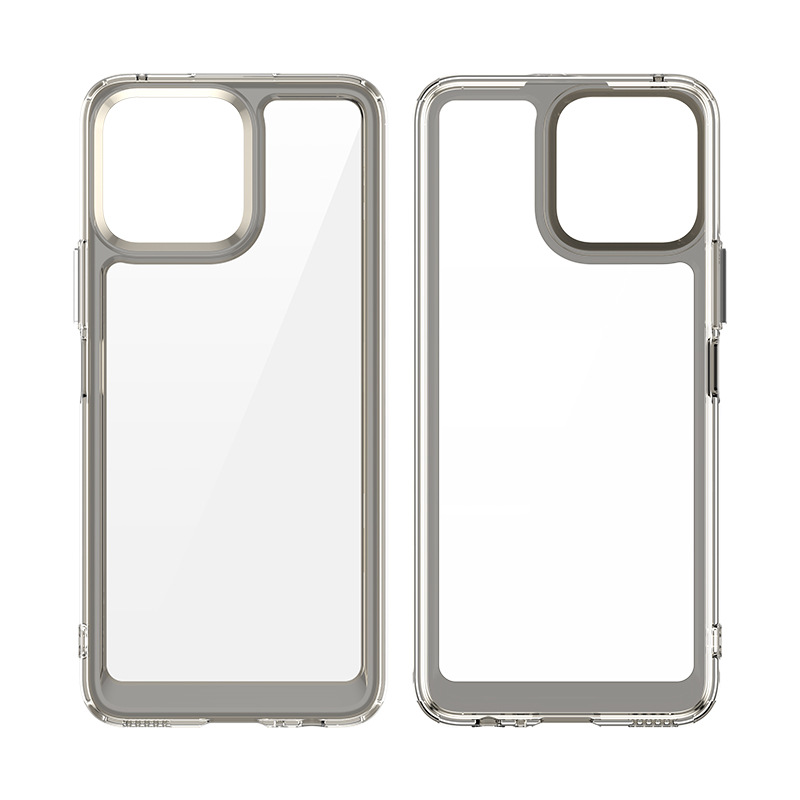 เคส Honor X8 แบบอะคริลิคใสขอบ TPU หลากสี