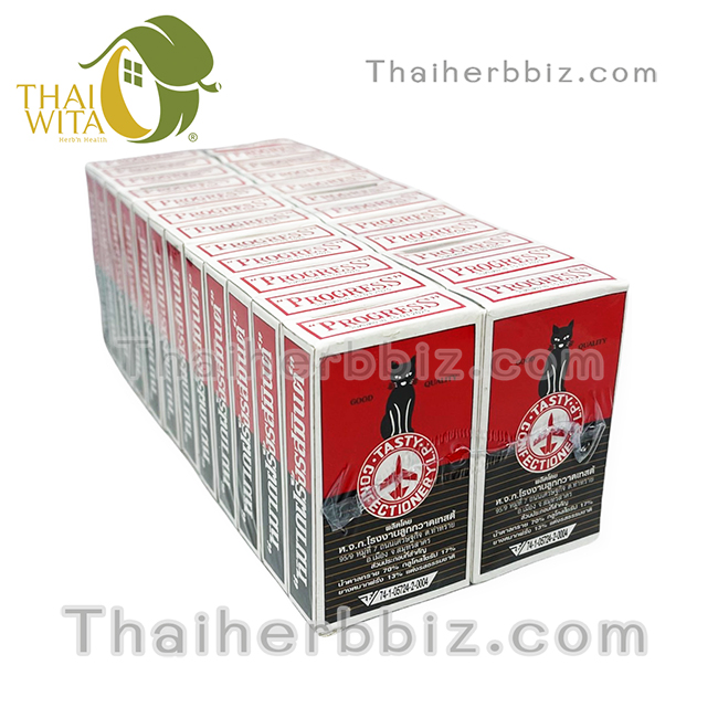 หมากฝรั่งแมวดำ หมากฝรั่งรสมินต์แมวดำ (แพคละ 24 กล่อง)