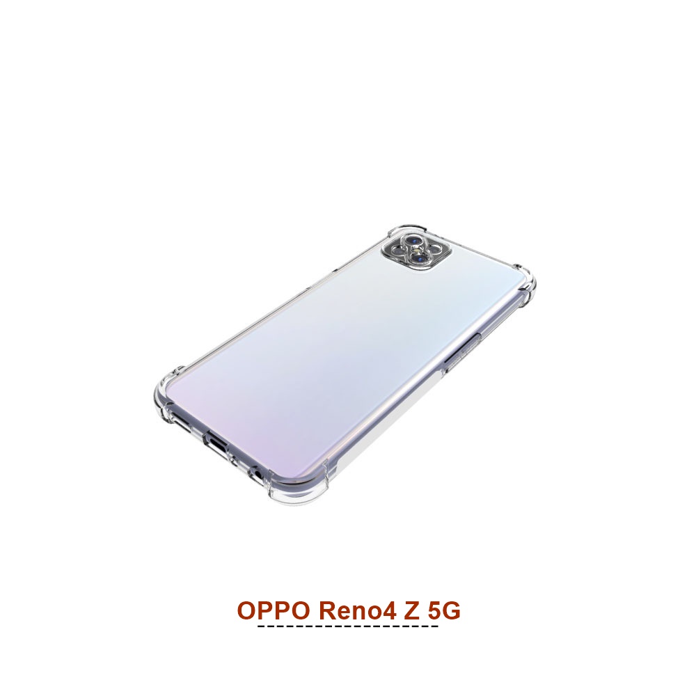 เคส OPPO Reno4 Z 5G แบบ TPU ใสเสริมขอบและมุมกันกระแทก