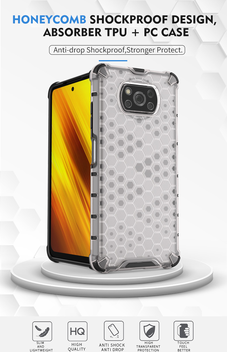 เคส POCO X3 NFC แบบรังผึ้งกันกระแทกได้