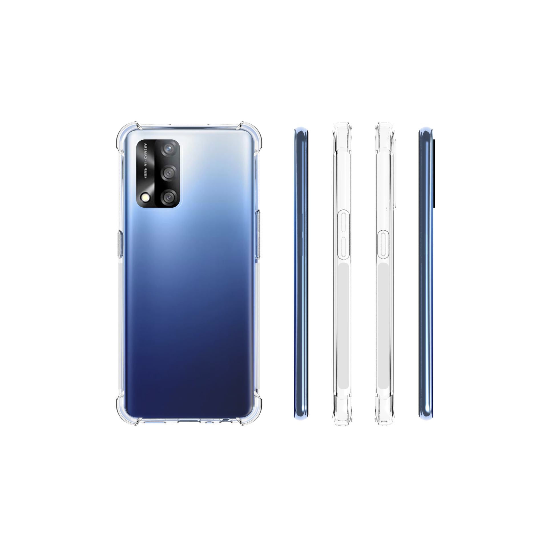 เคส OPPO A74 4G แบบ TPU ใสเสริมขอบและมุมกันกระแทก