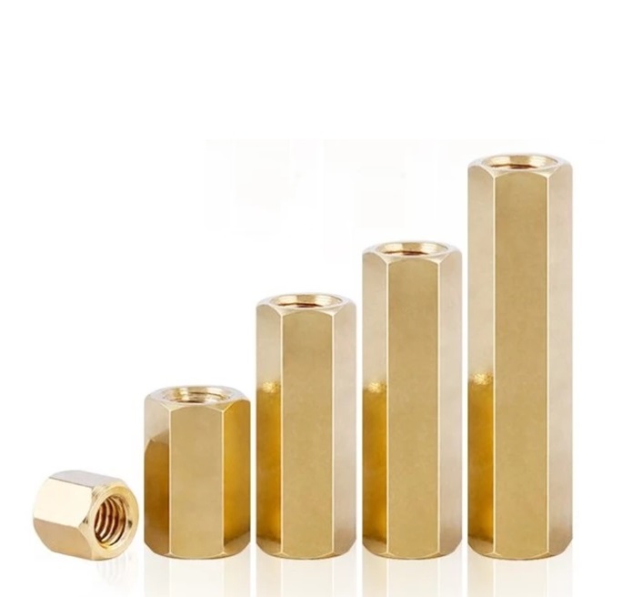 M3 M4 Brass PCB Spacer เมีย-เมีย เสารอง PCB ทองเหลือง 20 ตัว