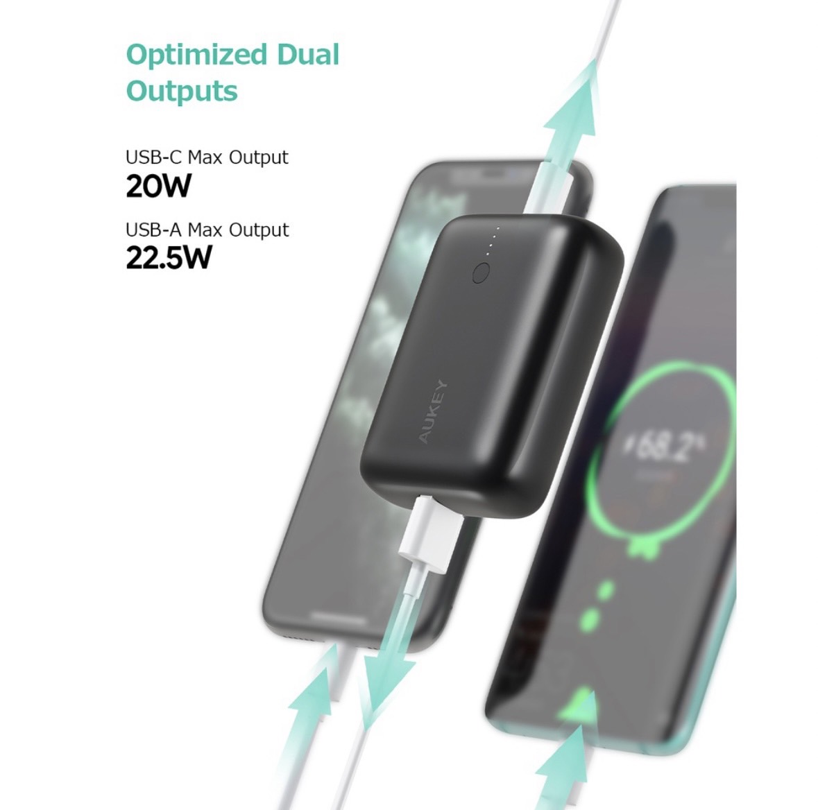 AUKEY PB-N83S พาวเวอร์แบงชาร์จเร็ว PowerPlus Sprint 10000mAh 22.5W Power Delivery & QC3.0