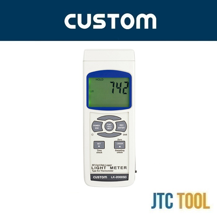 เครื่องวัดความสว่าง - Digital Logger Illuminance Meter No.LX-2000SD [Brand: Custom]
