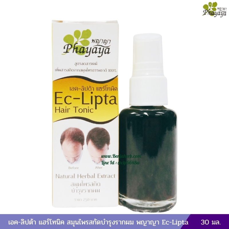เอค-ลิปต้า แฮร์โทนิค สมุนไพรสกัดบำรุงรากผม พญาญา Ec-Lipta