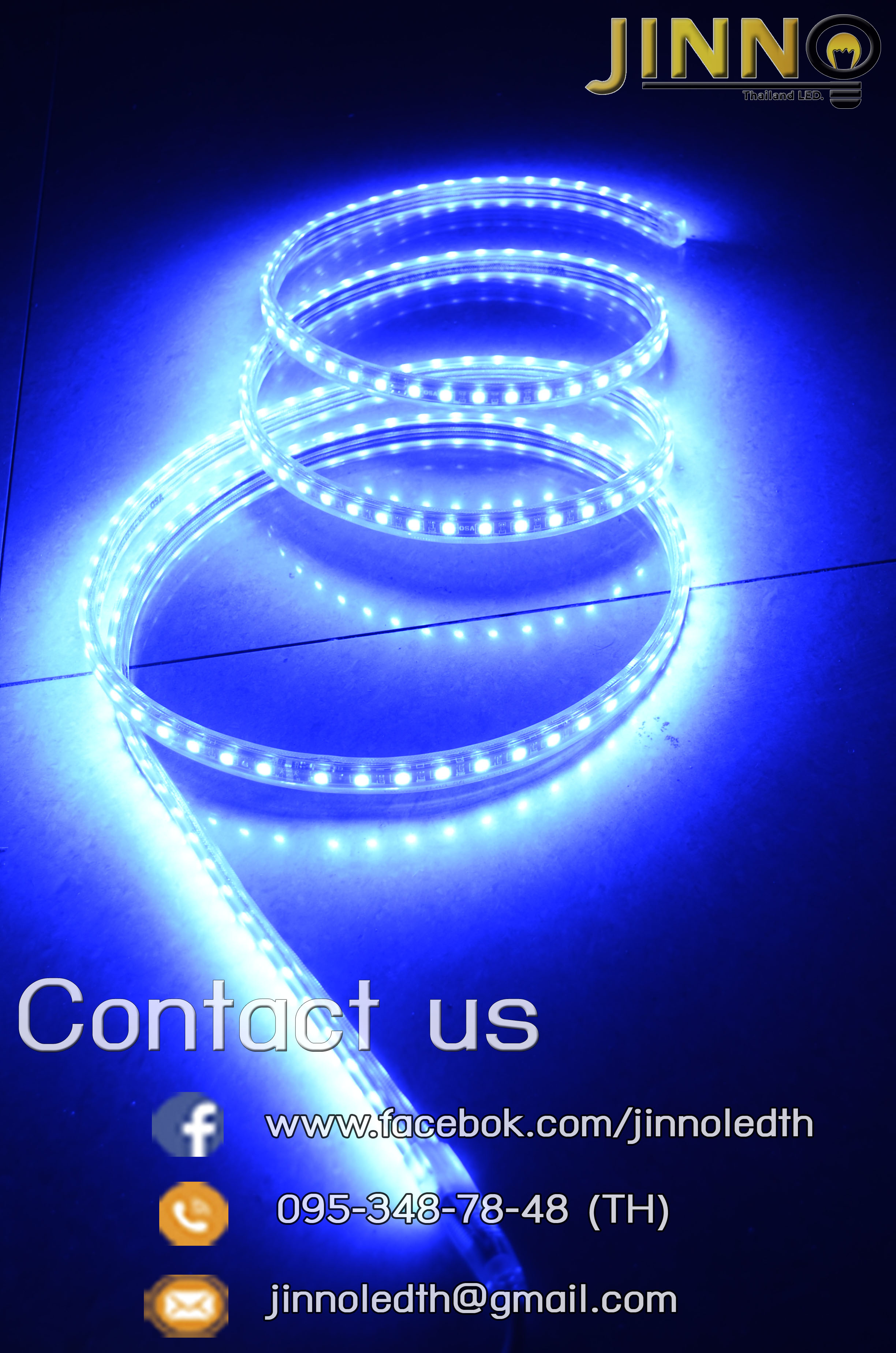 ไฟสายยาง 220v รุ่น SMD5050 60led/m