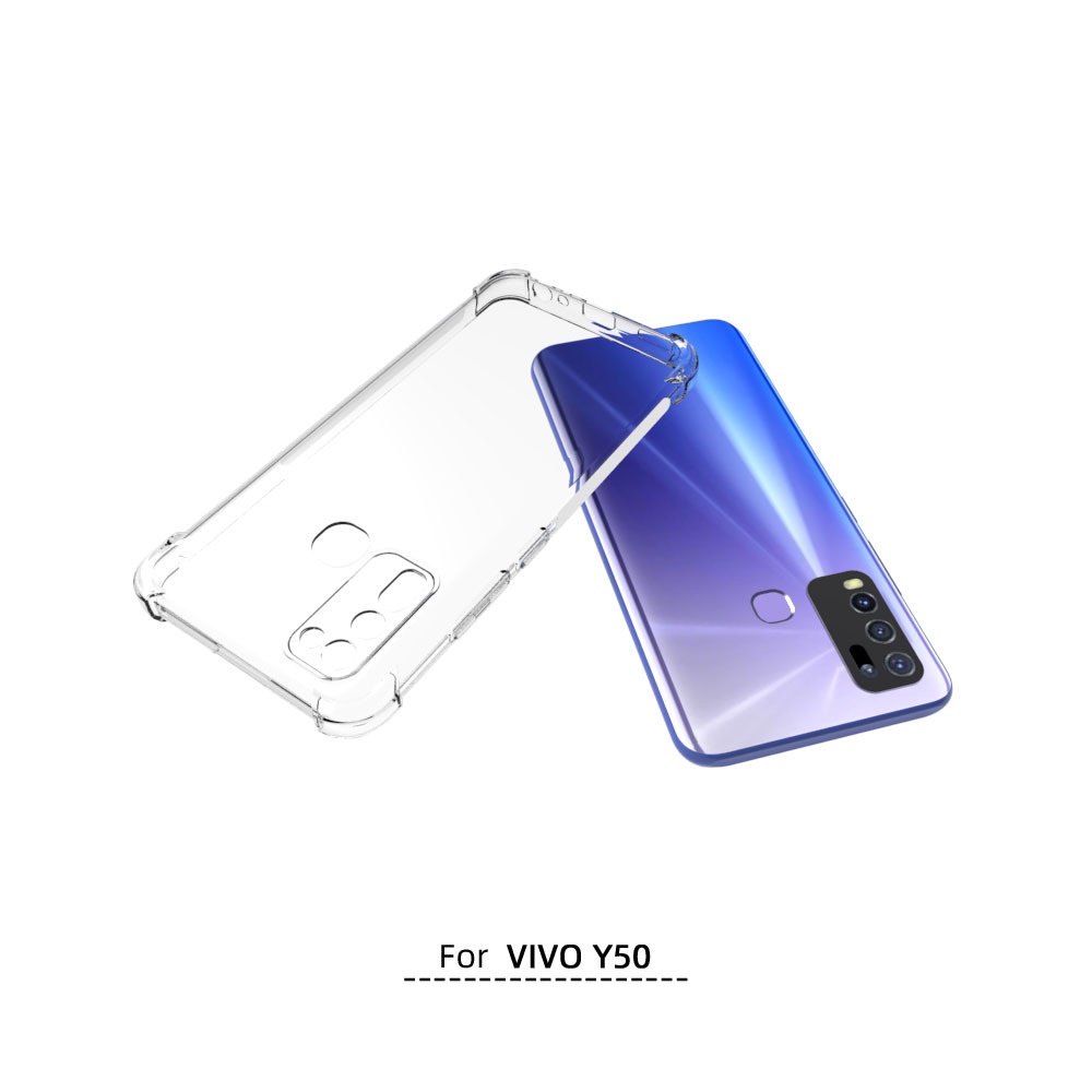 เคส Vivo Y50 ใสเสริมขอบและมุมกันกระแทก