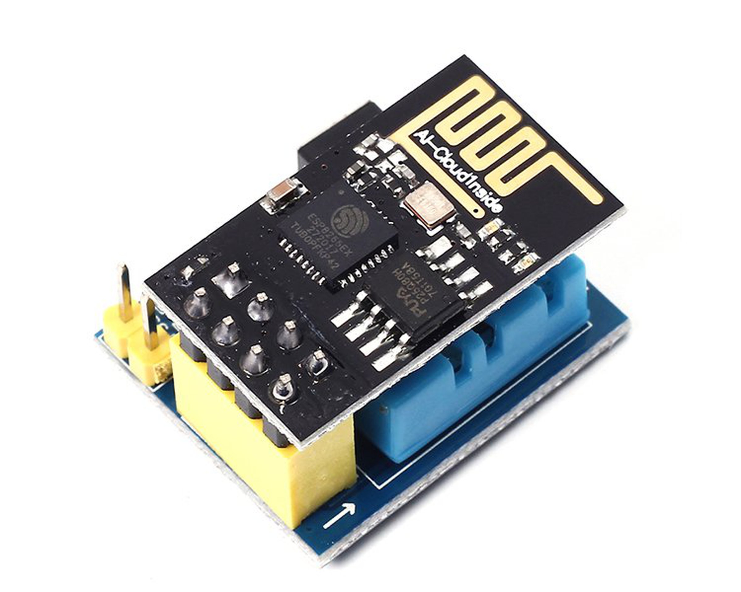 DHT11 Module for ESP8266-01 เซนเซอร์ความชื้นและอุณหภูมิ DHT11 สำหรับ ESP8266 01 หรือ 01S