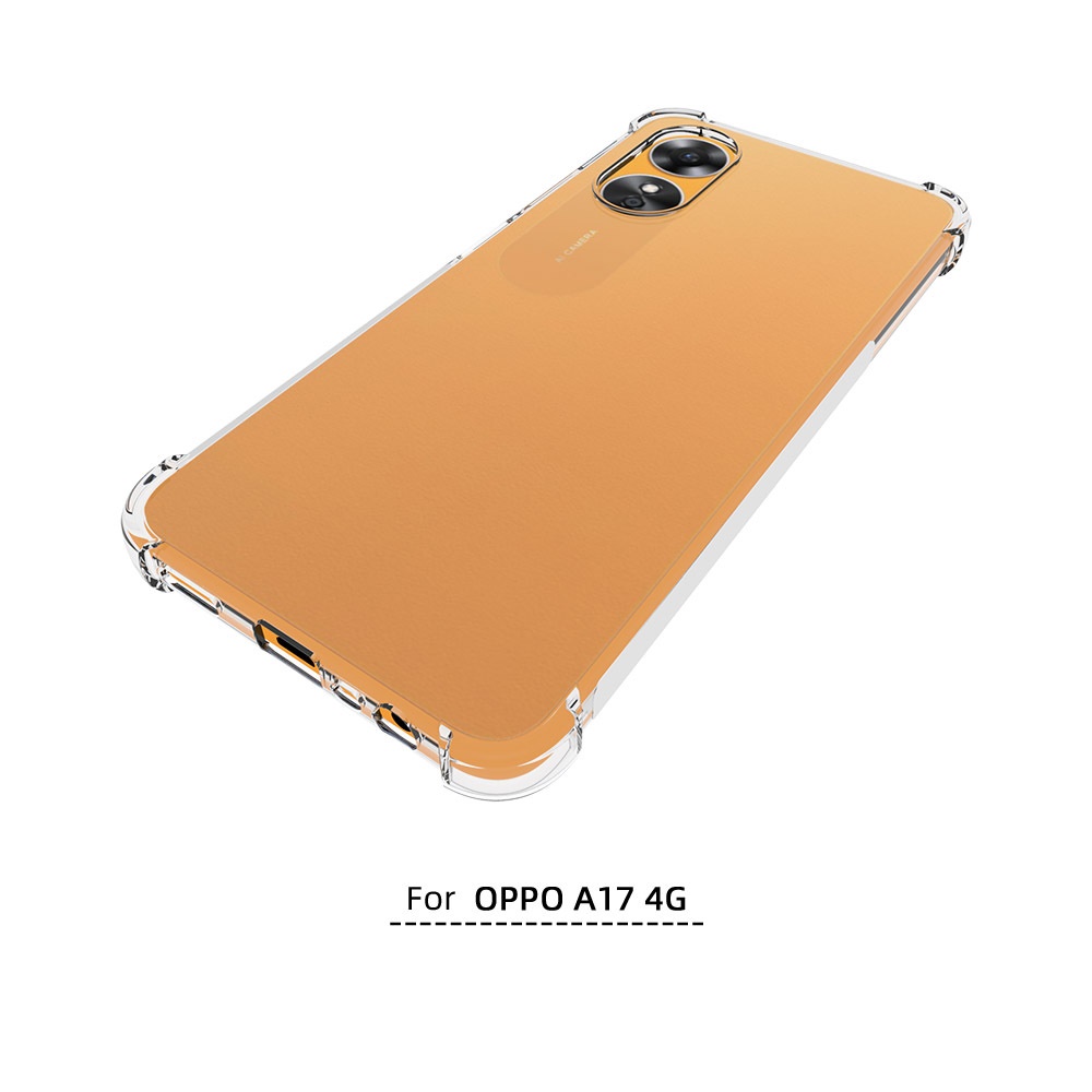 เคส OPPO A17 4G ใสเสริมขอบและมุมกันกระแทก
