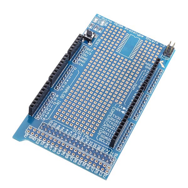 Arduino Mega Prototype Shield + Mini Bread Board