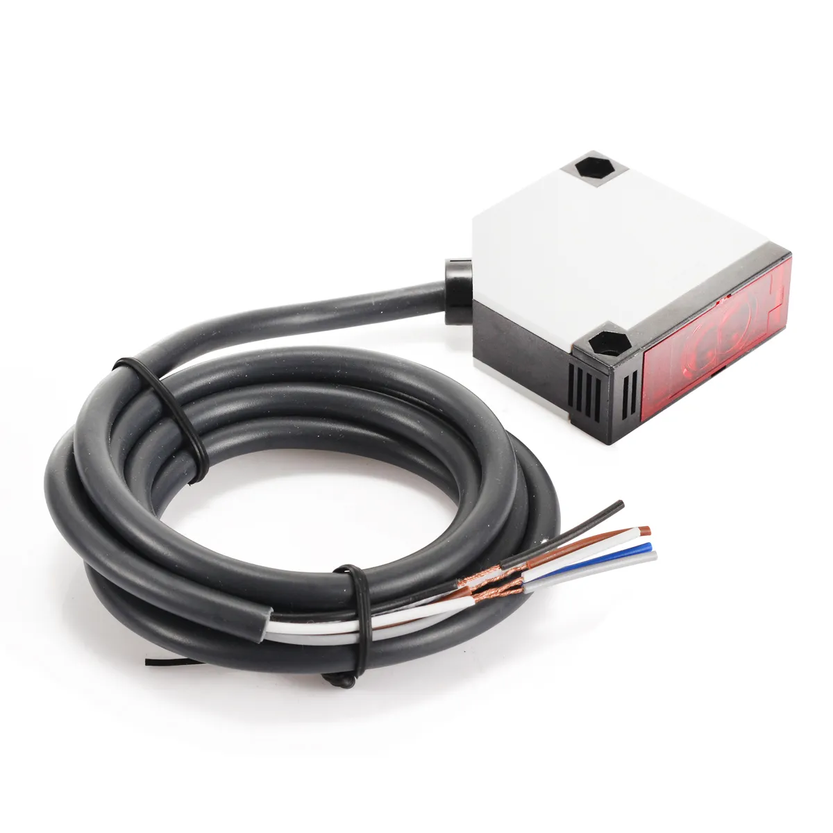E3JK-R4M1 Reflective Photoelectric Sensor Switch เซ็นเซอร์ตรวจจับวัตถุระยะ 4 เมตร พร้อมแผ่นสะท้อน