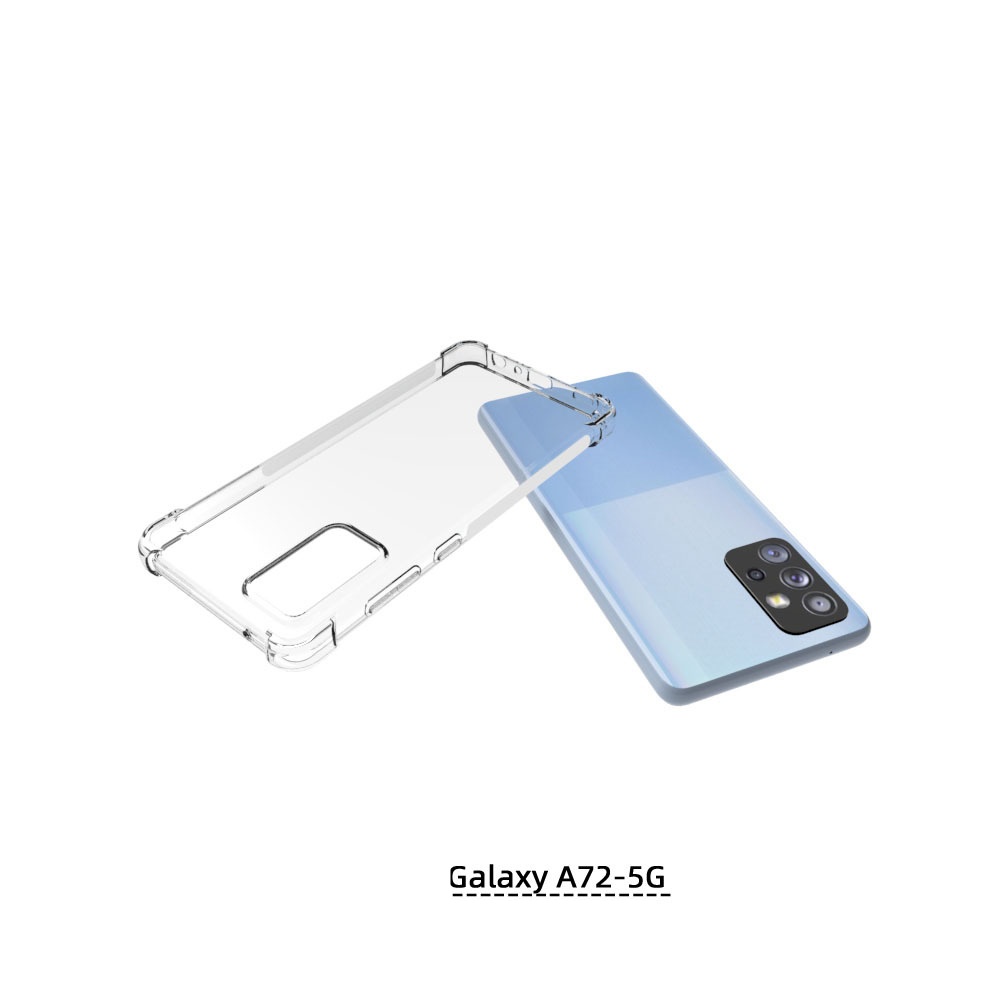 เคส Samsung Galaxy A72 5G แบบ TPU ใสเสริมขอบและมุมกันกระแทก