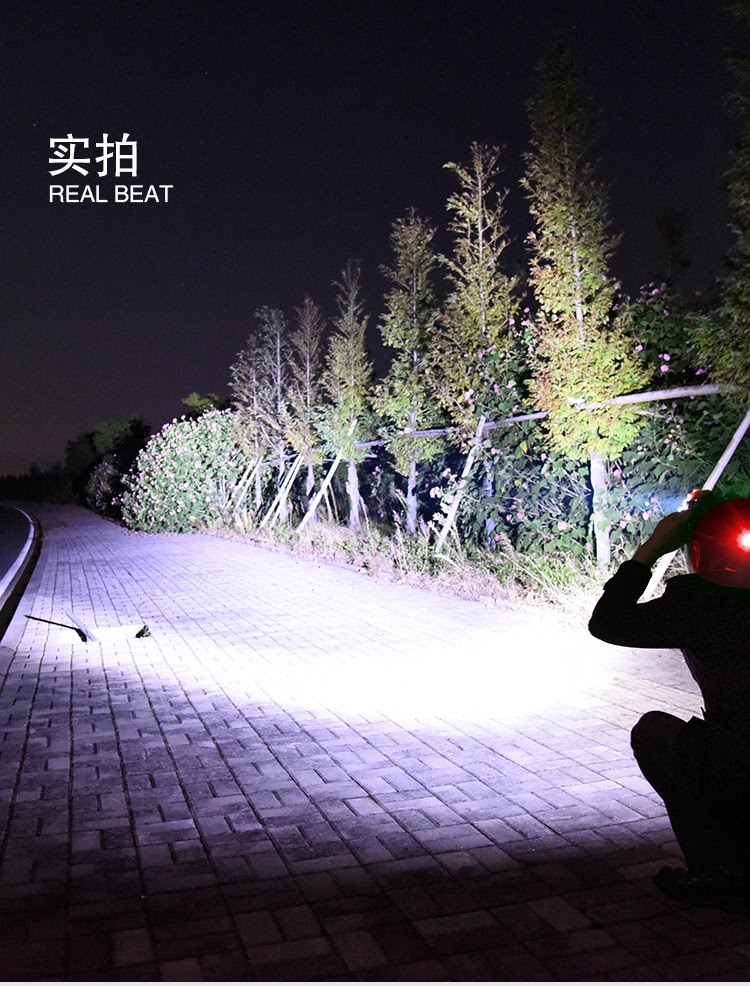 ไฟฉายคาดหัวแรงสูง หลอด LED และ หลอด COB แบบ 6 หลอด