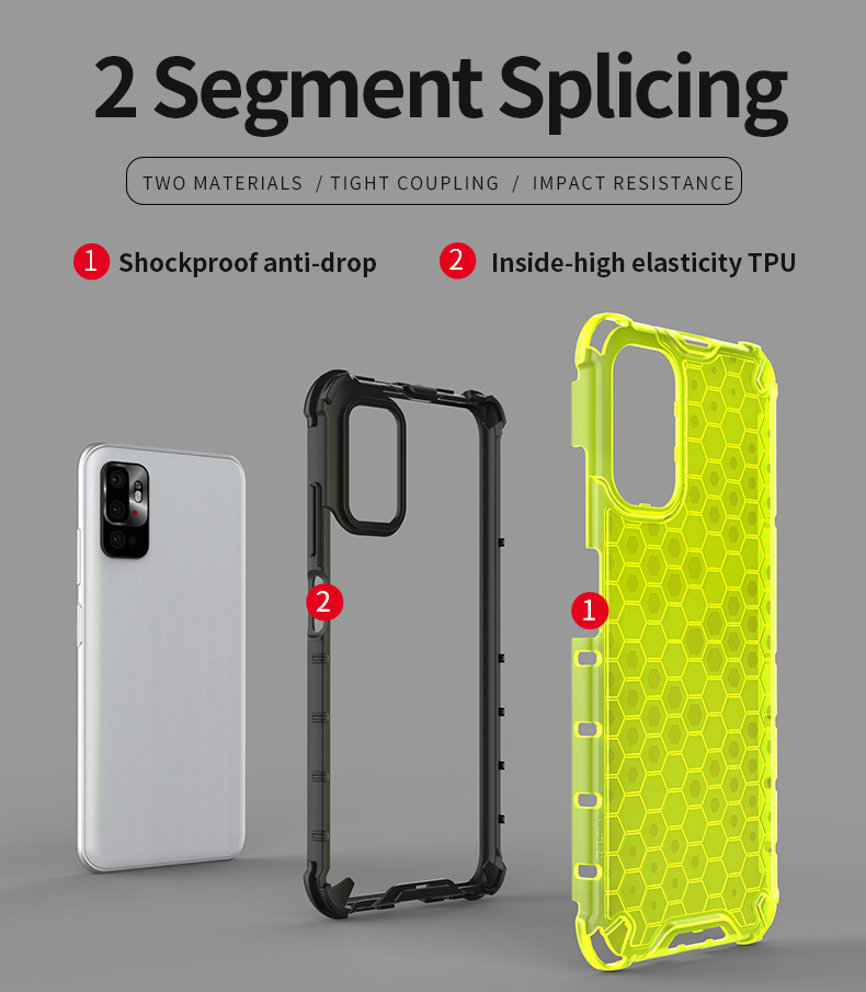 เคส Xiaomi Redmi Note 10 5G ลายรังผึ้งกันกระแทกได้