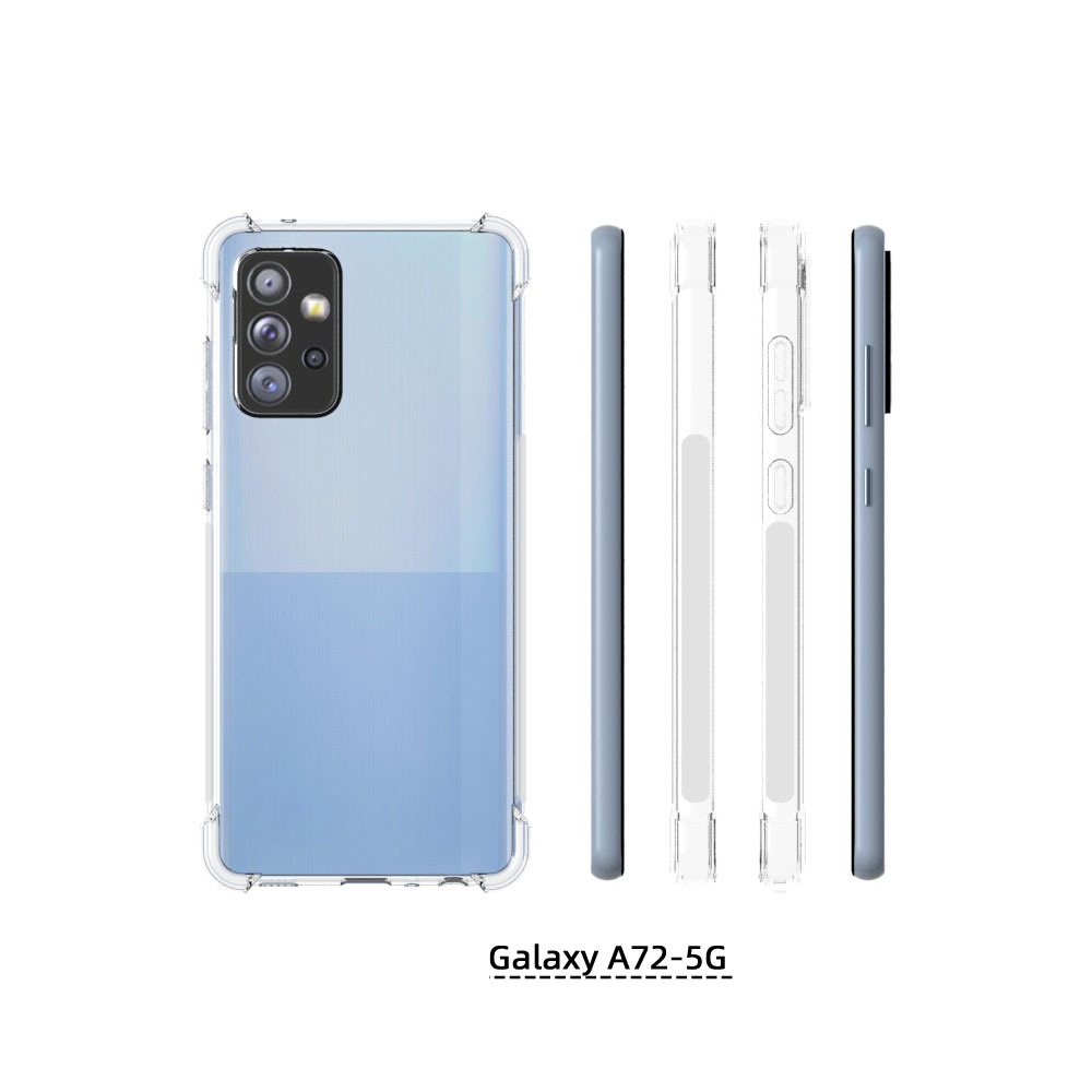เคส Samsung Galaxy A72 5G แบบ TPU ใสเสริมขอบและมุมกันกระแทก