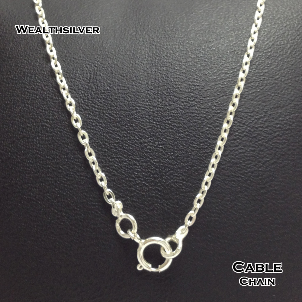 สร้อยเงินลาย Cable 16"
