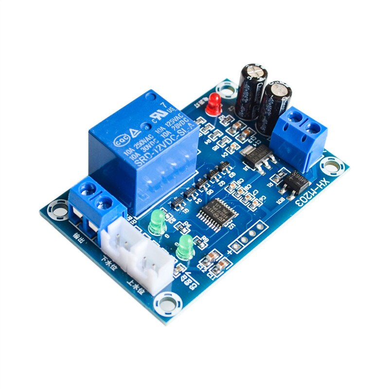 XH-M203 Automatic Water Level Controller Pump Switch Module AC/DC 12V Relay Sensors โมดูลควบคุมระดับน้ำ ใช้กับลูกลอยแท๊งค์เติมน้ำอัตโนมัติ