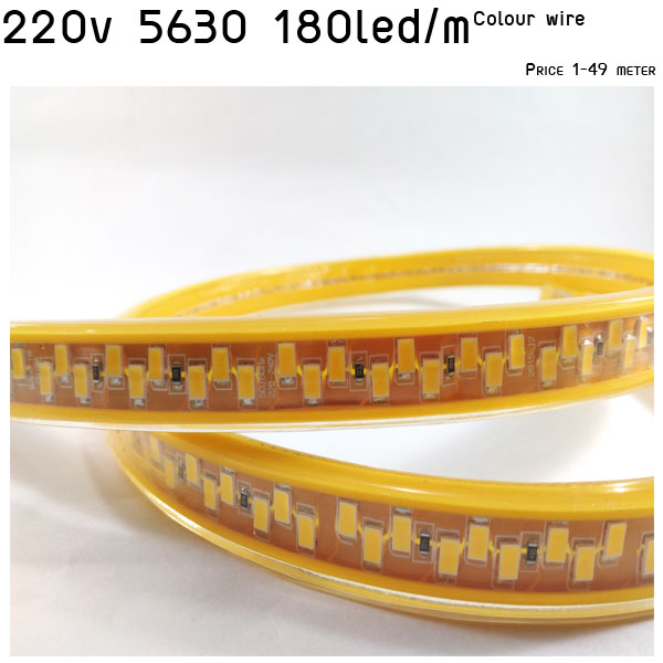 ไฟสายยาง 220v รุ่น 5630 180led รุ่น Colour wire