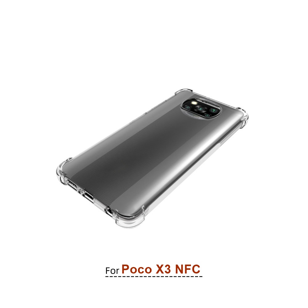 เคส POCO X3 NFC ใสอ่อนเสริมขอบกันกระแทก