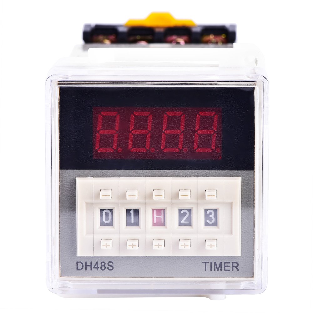 DH48S ไทม์เมอร์ รีเลย์ ทวินไทม์เมอร์ พร้อมฐาน DH48S-2Z, DH48S-1Z, DH48S-S Relay Twin Timer with Socket Base