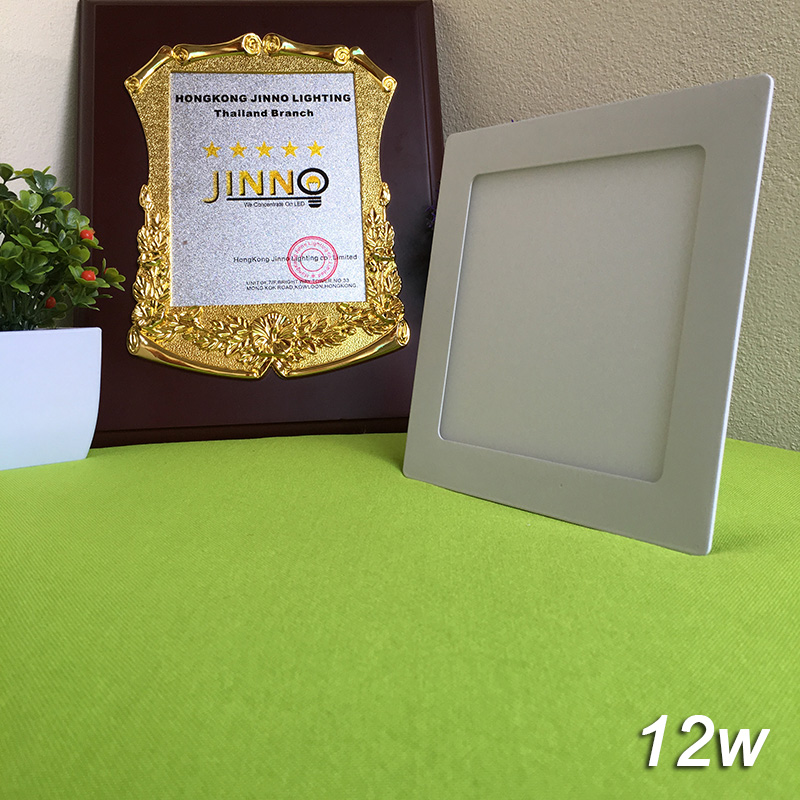 ไฟดาวน์ไลท์ ไฟซ่อนใต้ฝ้า led ทรงกลม 12W/ Panel light led square panel light 12W