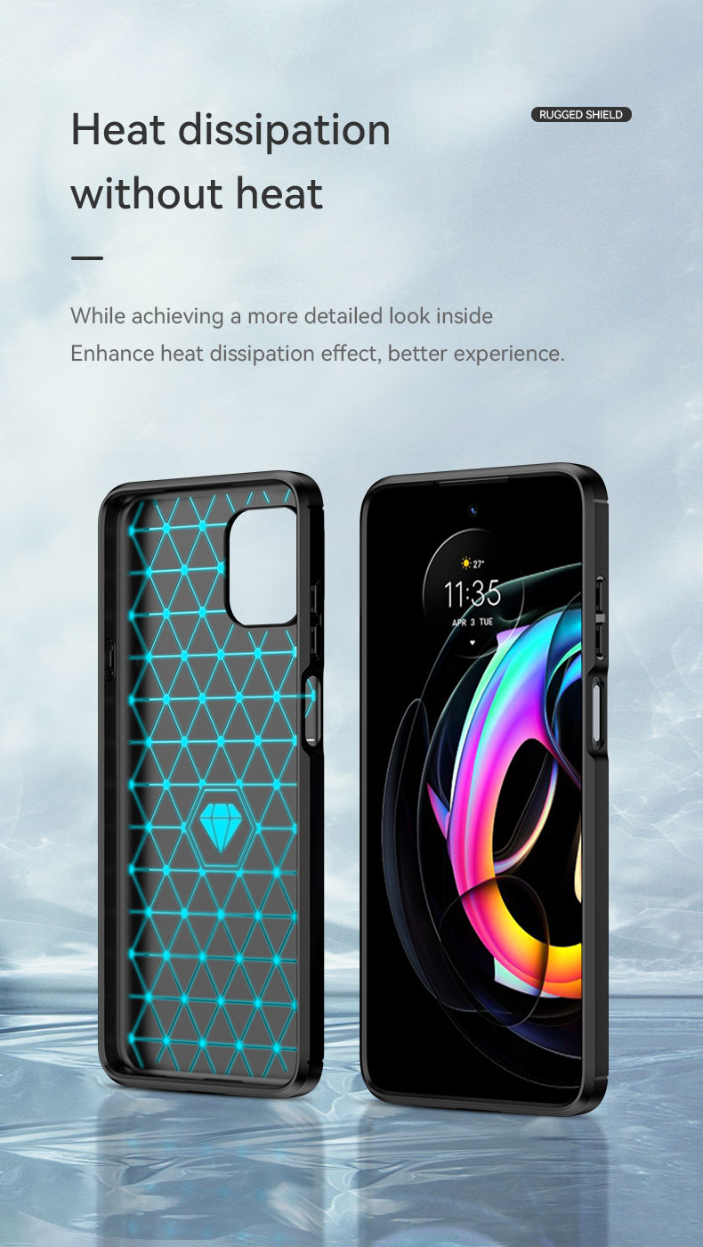 เคส Motorola edge 20 fusion ผลิตจาก TPU กันกระแทกได้ (VICKIE)
