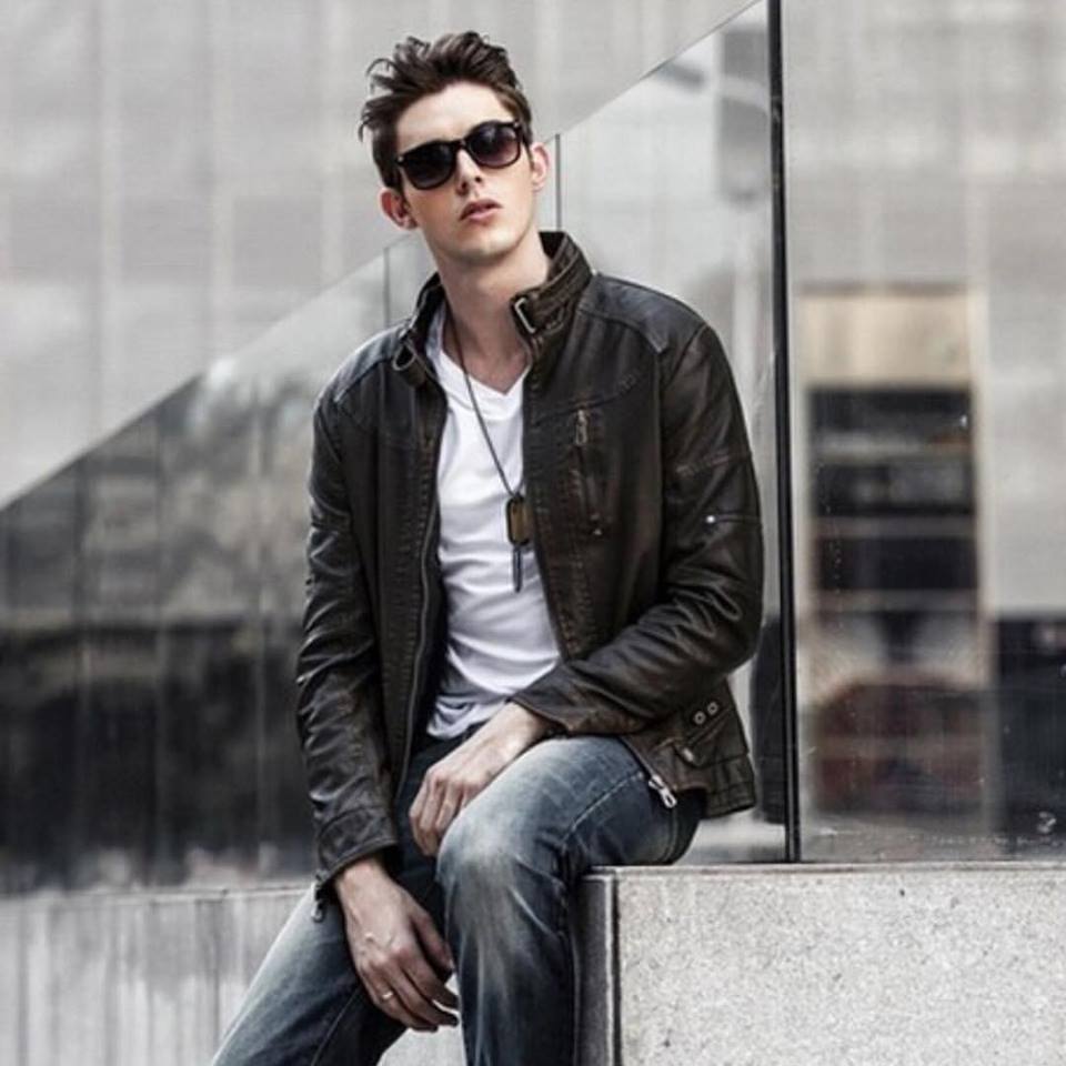 เสื้อแจ็คเก็ต สำหรับ Biker Jarvoz (หนังPUพรีเมี่ยม) Black